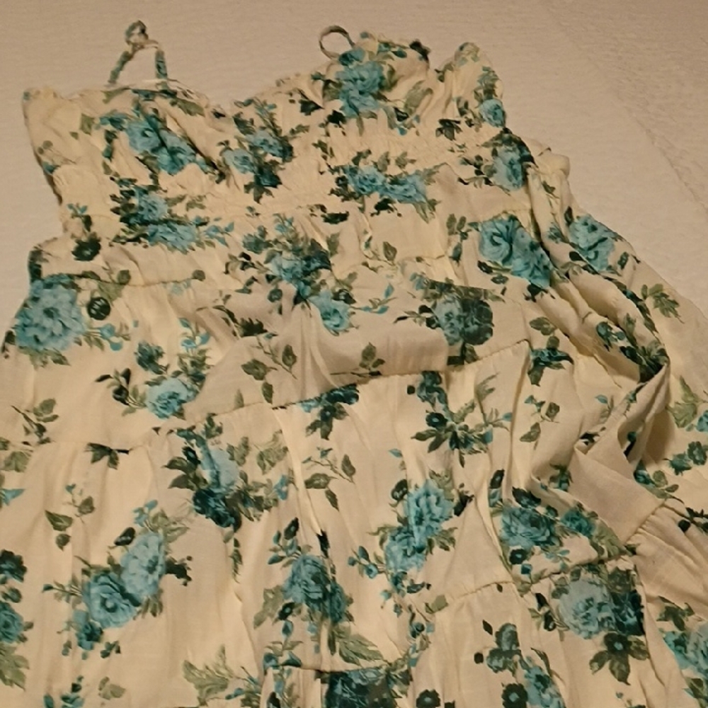 Francesca's Cream Maxi Skirt